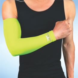 Bodyassist Compression Sports Arm Sleeve Lime Green